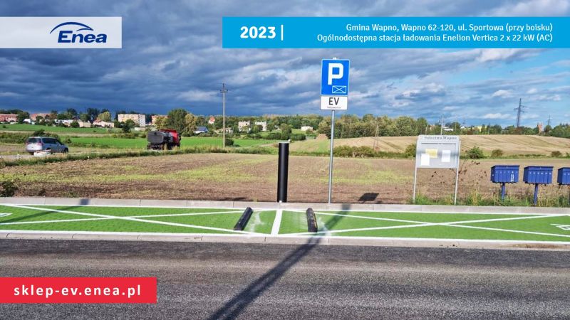 2023 Realizacja stacji ładowania pojazdów elektrycznych dla Gminy Wapno