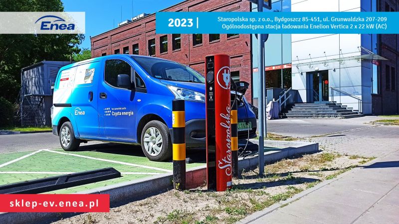 2023 Realizacja stacji ładowania pojazdów elektrycznych dla Przedsiębiorstwa Staropolska